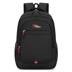 Large Capacity Lightweight Unisex Backpack Waterproof Oxford Cloth Nylon Lining Zipper Closure Student Leisure Sports Travel
