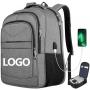 custom logo waterproof travel back pack for students school bags business laptops backpack with usb charger port