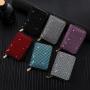 ZR217 New Diamond Zippered Wallet Small Ins European and American Women's Short Card Bag Luxury Multiple Card Slots