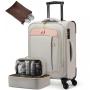 LOVEVOOK Carry On Luggage Airline Approved with TSA Lock bags Spinner Wheels large Lightweight Travel Suitcase for Men Women