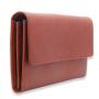 Multiple Compartments Ladies long Wallet Oil Waxed Leather Women long Wallet Purse for Women