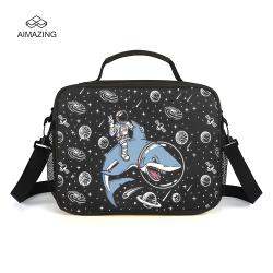Durable and Spacious Kids Insulated Cooler Bag Thermal and Waterproof Polyester Lunch Bag with Cartoon Pattern