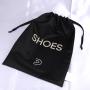Custom Logo Printing 210D Polyester Travel Shoe Dust Packaging Promotion Large Recycled Polyester Clothes Shopping Bag