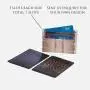 Customized RFID blocking embossed snake genuine leather credit card holder real calfskin business bank atm card holder wallet