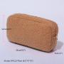 Autumn Winter Ladies Purse Wallet Terry Cloth Clutch Bag Soft Plush Cosmetic Pouch Unique Fluffy Furry Makeup Bag