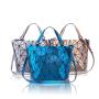 Luxury Designer Geometric Lattice Luminous Women Bags Handbags Holographic Reflective Purses for Women