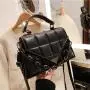 High Quality Sac A Main Femme PU Leather Handbags Flip Purse Metal Chains Crossbody Bag Embroidery Purses Handbag For Ladies