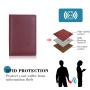 Leather Passport Card Holder with Travel Wallet Passport Cover Passport Wallet Leather Folding Wallet