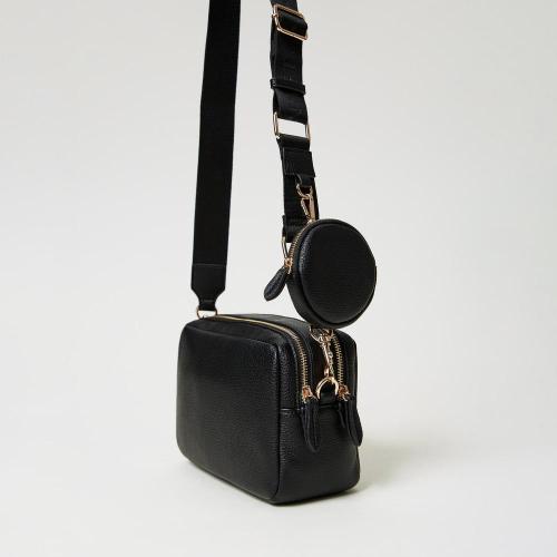 2024 New Arrivals Bags Multi Zipper Black Square Ladies Latest Cosmetic Shoulder Bags PU leather Small Pouch Bags For Women