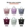Custom Women Shoulder Luggage Duffle Bags Waterproof Oxford Zipper Folding Expansion Weekender Duffel Gym Sport Travel Bags