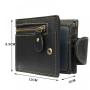 New Genuine Leather Wallet for Men Vintage RFID Blocking Multi-function Wallet With Coin Pocket Money Slip Card Holder