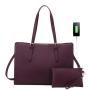 Lovevook Realer hot sale 15.6inch  laptop tote bag for women PU leather women handbag for ladies laptop handbags