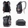ZF181 Men Backpack PU Computer Bag Breathable Waterproof Schoolbag Fashion Popular Outdoor Travel Shoulder Bag