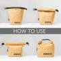 Collapsible Tyvek Material Reusable Brown Paper Lunch Bag Snack Tote Rectangle Lunch Box For Women