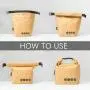 Collapsible Tyvek Material Reusable Brown Paper Lunch Bag Snack Tote Rectangle Lunch Box For Women