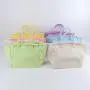 Keymay Stock 6 Multi Colors Handbag for Women Large Capacity Travel Grocery Bag Waterproof Canvas with Pockets Fringe tote bag
