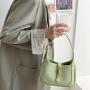 Wholesale Fashion Ladies Hand Bags Ladies Metal Shoulder Small Bag Custom Pu Leather Messenger Bags Simple Women Handbags