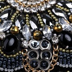 Women Hand Bags Crossbody Designer Luxury Purses Elegant Dinner Bag Wholesale Black Beaded Rhinestone Clutch Evening Bags