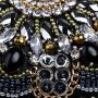 Women Hand Bags Crossbody Designer Luxury Purses Elegant Dinner Bag Wholesale Black Beaded Rhinestone Clutch Evening Bags