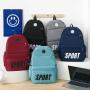 ZR843 Schoolbag New Backpack Fashion High Capacity Unisex Computer Laptop Bag Nylon High School Students Letter Backpack Sport