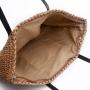 wholesale nature straw woven bag 2024 handbags for women ladies summer tote bags customized logo