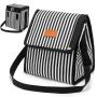 LOVEVOOK fashion Canvas picnic bags keep warm and cool school lunch bags 2022 waterproof custom women cooler bags
