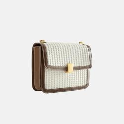 Wholesale OEM DOM Custom Fashionable Women Handbags Beautiful Weave Pu Messenger Bag Luxury Women Crossbody Bags
