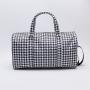 Keymay Manufacturer Custom Travel Duffle Bag Overnight Designer Bags Waterproof Nylon Houndstooth Check Checkered Fitness bags