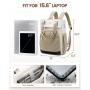 LOVEVOOK 2023 Trendy New Style Travel Work College Backpack Convertible Business Tote Daypack with USB Laptop Backpack for Women