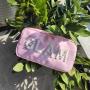 Customization Makeup Chenille GLAM Purses Pearl Letter Patch Sewn Wedding Gift Toiletry Cosmetic Bags Nylon Travel Pouch