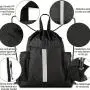 KBW760 Outdoor Sports Backpack Lightweight Foldable Drawstring Gym Bag Basketball Football Training Bag Travel Luggage Bag