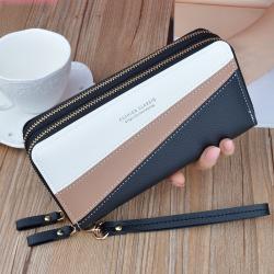 Custom Multifunctional Zippered Wallet Patchwork Color Ladies Designer Bags Whosalewomens Handbags And Purses