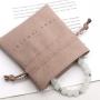 Custom Logo Printed Jewelry Drawstring Bag Mini Microfiber Gift Packaging Dust Earring Jewelry Pouch