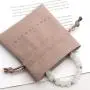 Custom Logo Printed Jewelry Drawstring Bag Mini Microfiber Gift Packaging Dust Earring Jewelry Pouch