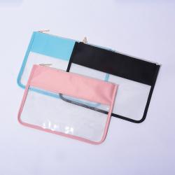 Wholesale Waterproof Portable Travel Makeup Bag Organizer PVC Zipper Bags Pouches Cosmetic Transparent Pouches