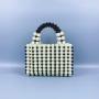 Custom Summer Handmade Beaded Bags 2024 Light Pearl Straw Bag Chain Shoulder Lady Design Pearl  Purse for Women Evening Clutch