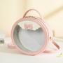 High Quality Custom Beautiful Girls Anime Round Shape Clear Plastic Window Ita Crossbody Bag
