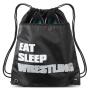 Gelory Promotional Custom Logo Eco Friendly Water Resistant Polyester Gym Drawstring Backpack Bag