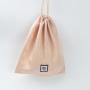 Custom Logo Printed Satin Underwear Lingerie Dust Gift Packaging Pouch Drawstring Soft Satin Hair Bag