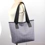 Gelory Factory Wholesale Textured Handbag Large Capacity Shoulder Bag Polyester Checkered Tote Bag For Women