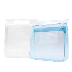 Custom Transparent Waterproof Cosmetic Bag PVC Clear Vinyl Zippered Makeup Pouch