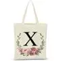 Gelory Recycled Large Book Tote Gift Bag Eco Friendly Women Canvas Tote Bags Reusable Grocery Shopping Bags