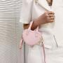 Custom Tote bag Heart-shaped storage bag decoration Hand bill shoulder decoration zipper niche design plus logo