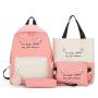 KBW529 Hot Selling New Women Shoulder Bag Fashion Trend Four Sets of Canvas Cat Print Backpack Student Schoolbag
