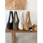 2024 Trend Lattice Pattern Cotton Bag Winter Fashion Clouds Handbag Soft Puff Bag Female