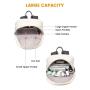 LOVEVOOK Fashionable ladies daily mochilas travel school weekend bag waterproof black nylon university student backpack women