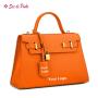 Wholesale Classic Custom Logo Ladies Hand Bags Fashion Design Womens Handbags Pu Vegan Leather Lychee Luxury Womans Tote Bags
