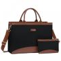 LOVEVOOK 15.6 Inch Large Capacity Business Work Bag with Clutch Purse for Teacher Canvas Computer Office Laptop Tote Bag Women