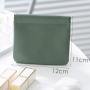 KBW778  Simple PU Leather Coin Purse Fashion Popper Self-closing Portable Digital Storage Bag Carry-on Mini Lipstick Makeup Bag