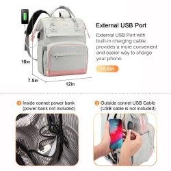 LOVEVOOK Fashion custom logo multifunction waterproof office bookbag college work travel outdoor stylish laptop backpack Women
